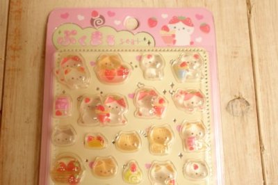 画像1: ぷくまるシール　ぷくまるにゃん