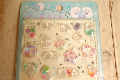画像1: ぷくまるシール　ぷくまるエナガ