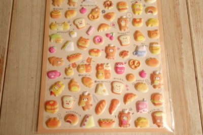 画像2: ぷちぷにらいふシール　ぱんらいふ