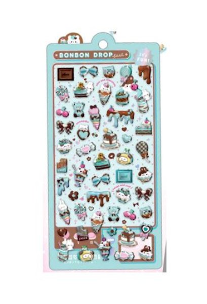 画像1: ボンボンドロップシール　ちょこみんボンボン (1)