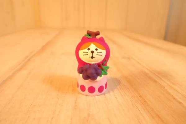 画像1: デコレ　コンコンブル　ねこずきん　ぶどう (1)