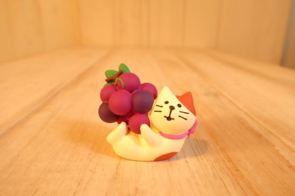 画像1: デコレ　コンコンブル　ぶどうケリケリ猫 (1)