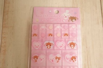画像1: シュガーバニーズ　タイルシール　ピンク　