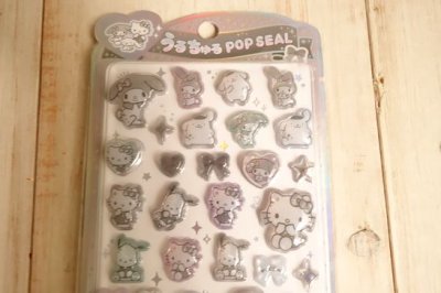 画像1: うるちゅるポップシール　サンリオキャラクターズ　シルバー