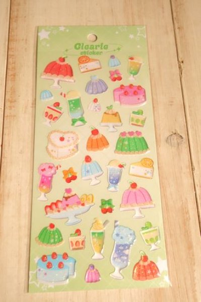 画像1: クリアリーステッカー　sweets (1)