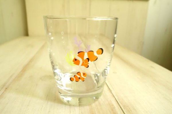 画像1: デコレ　水槽グラス　クマノミ (1)