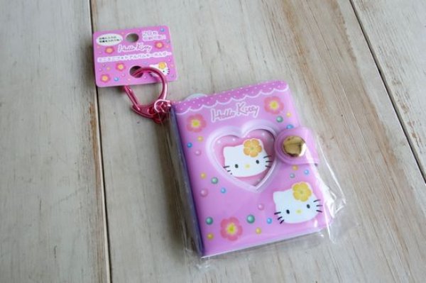 画像1: ハローキティ90s　ミニミニフォトアルバムキーホルダー　ハイビスカス (1)