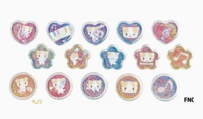 画像1: ましゅまろみたいなふわふわにゃんこ　クリスタルシール