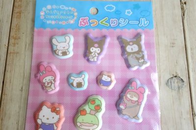 画像1: なんでもいきもの×サンリオキャラクターズ　ぷっくりシールA