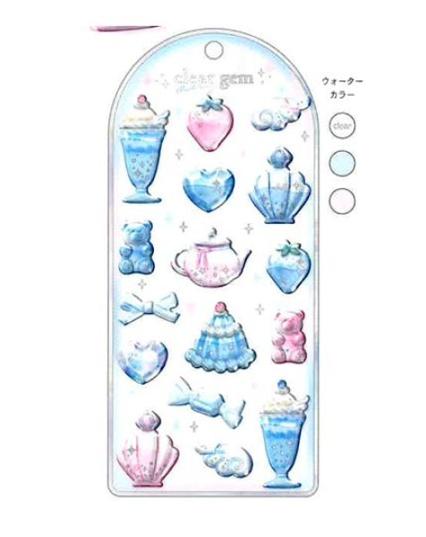 画像1: クリアジェムステッカー　エンジェル (1)