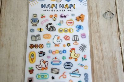 画像1: ハピハピステッカー　アヒル