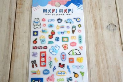 画像1: ハピハピステッカー　シロクマ