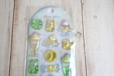 画像1: クリアジェムステッカー　レモン