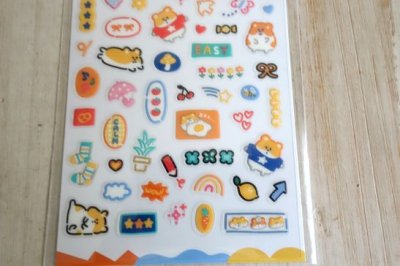 画像2: ハピハピステッカー　ハムスター