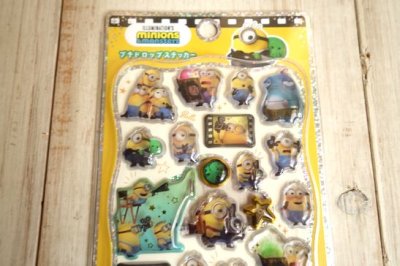 画像1: プチドロップステッカー　ミニオンズ３　YE
