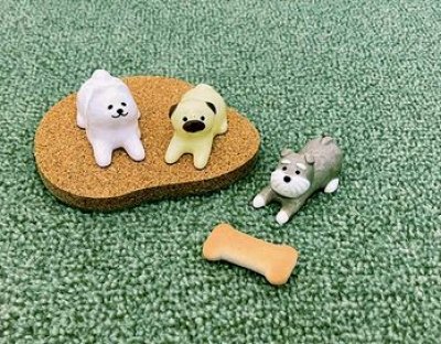 画像1: デコレ　wankoron　わんわん箸置き　トイプーBE