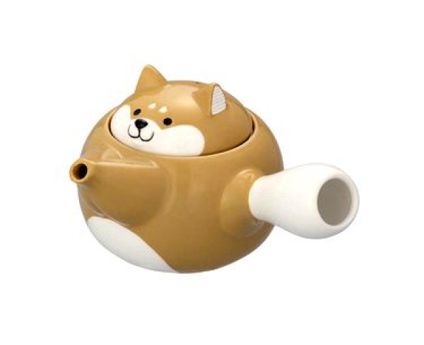 画像1: デコレ　柴急須 (1)