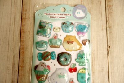 画像1: つぶらな瞳のウォーターシール　チョコミント♯１