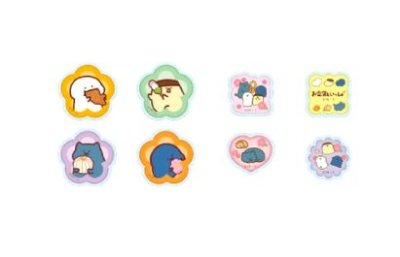画像1: ぷっくりシール　お文具といっしょ　お花