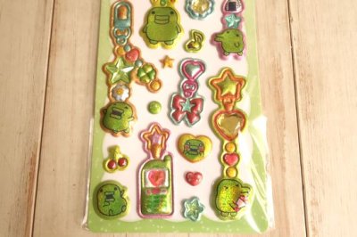 画像2: ぷくキラチャームステッカー　くちぱっち