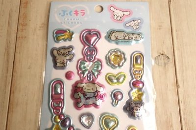 画像1: ぷくキラチャームステッカー　シナモロール