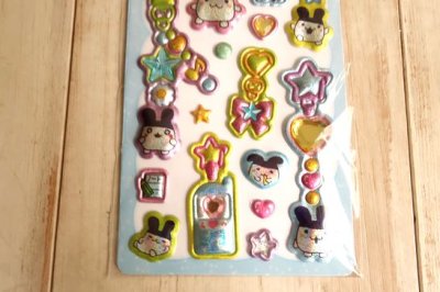 画像2: ぷくキラチャームステッカー　みみっち