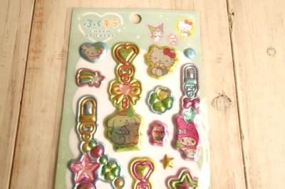 画像1: ぷくキラチャームステッカー　サンリオキャラクターズ
