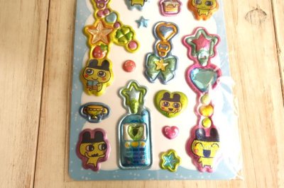 画像2: ぷくキラチャームステッカー　まめっち