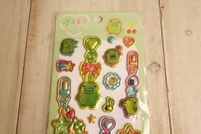 画像1: ぷくキラチャームステッカー　くちぱっち