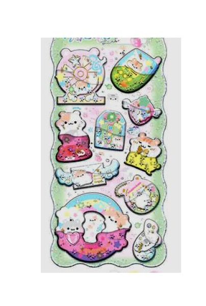 画像1: キラリンウォーターシール　ハムハムエンジェル (1)