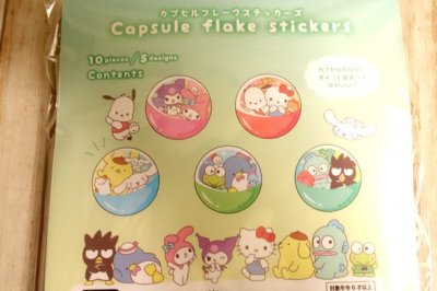 画像1: カプセルフレークステッカーズ　サンリオキャラクターズ集合