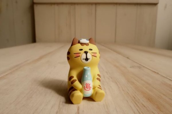 画像1: デコレ　コンコンブル　温泉にゃんこ　とら (1)