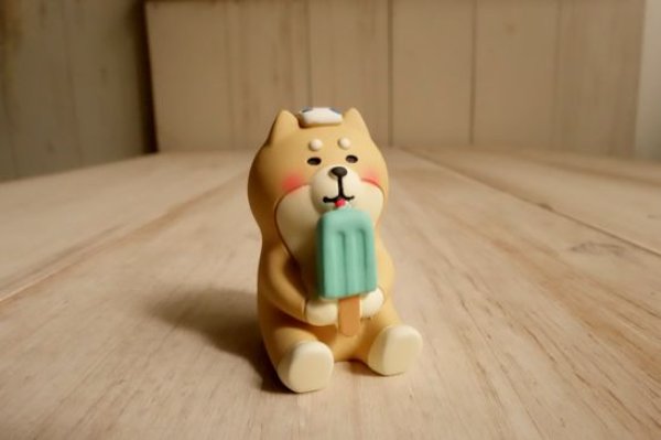 画像1: デコレ　コンコンブル　温泉わんこ　しば (1)