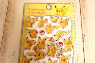 画像1: プチドロップステッカー　ポケモン　ピカチュウ