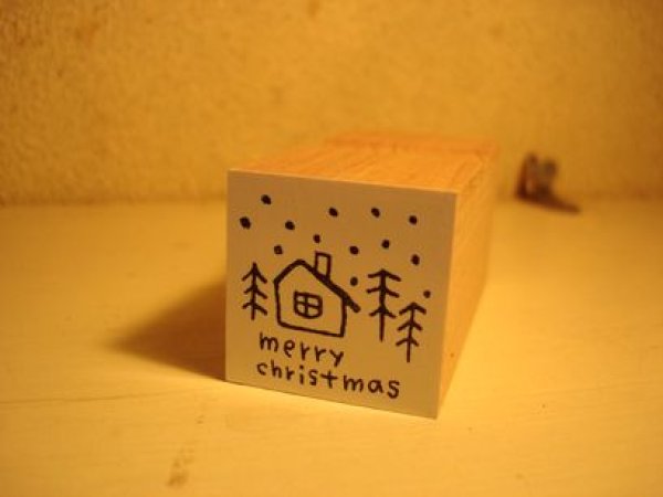 画像1: クリスマススタンプ　スノーハウス (1)