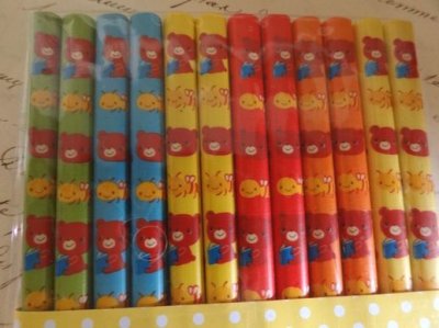 画像1: 竹箸６膳セット　くまくま　S