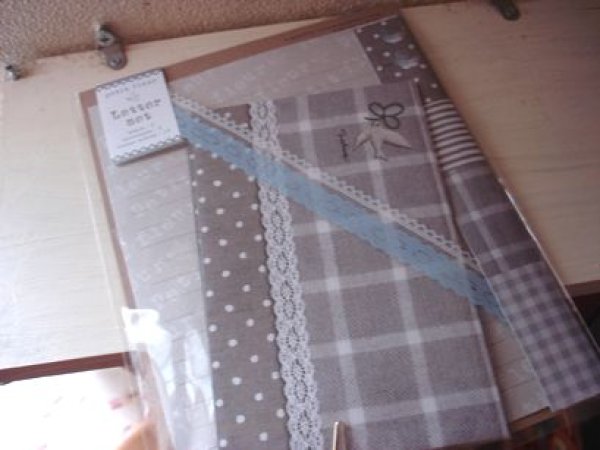 画像1: フレンチパッチワークレターセット　バード (1)