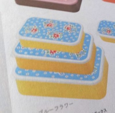 画像1: マルグリットプティ4段入れ子ランチボックス　ピンクドット